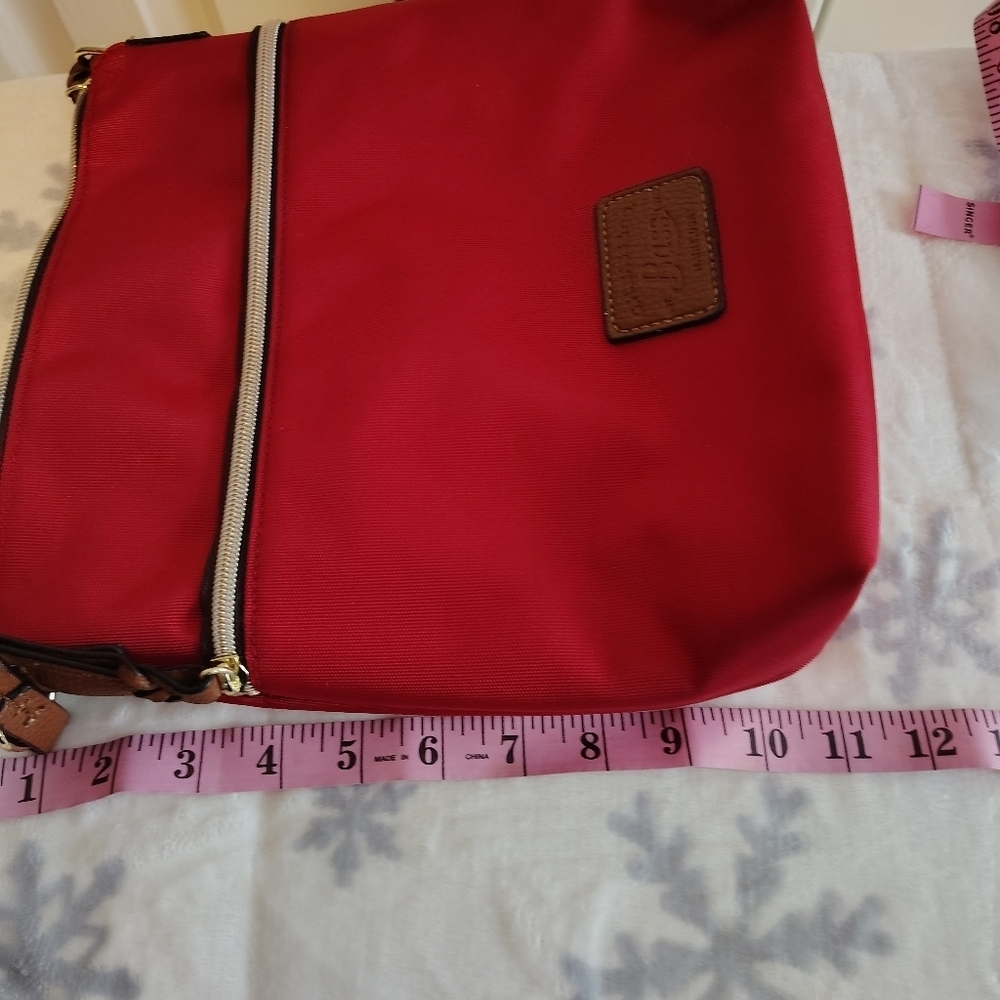 G.H.Bass Red Canvas Crossbody Bag - Picture 12 of 12